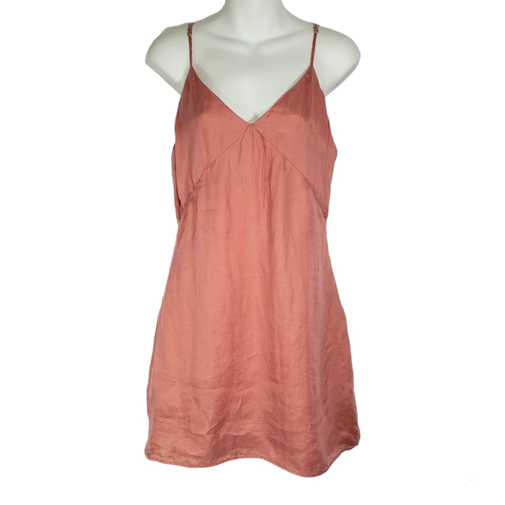ZARA Pink Sleeveless Slip Mini Dress  Size Medium